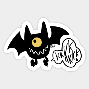 Bat Monster Laugh Sticker